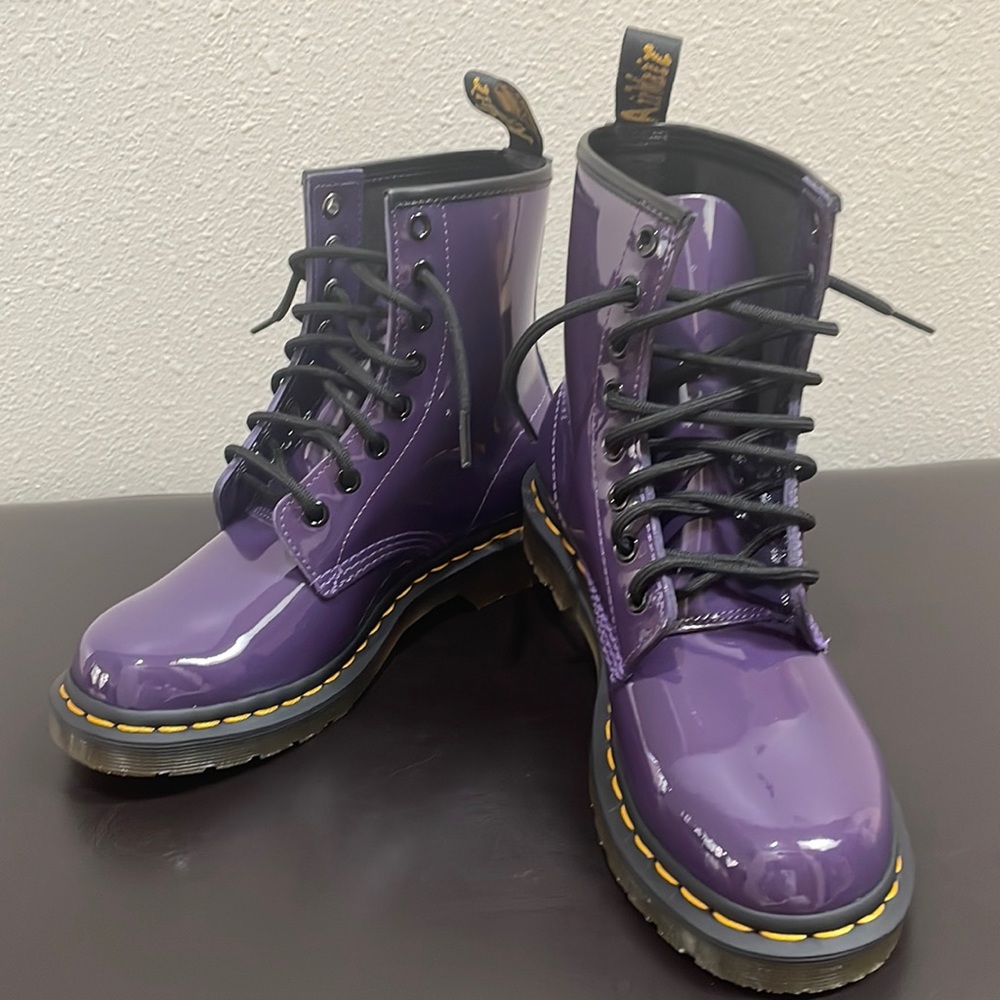 Dr. Martens purple boots